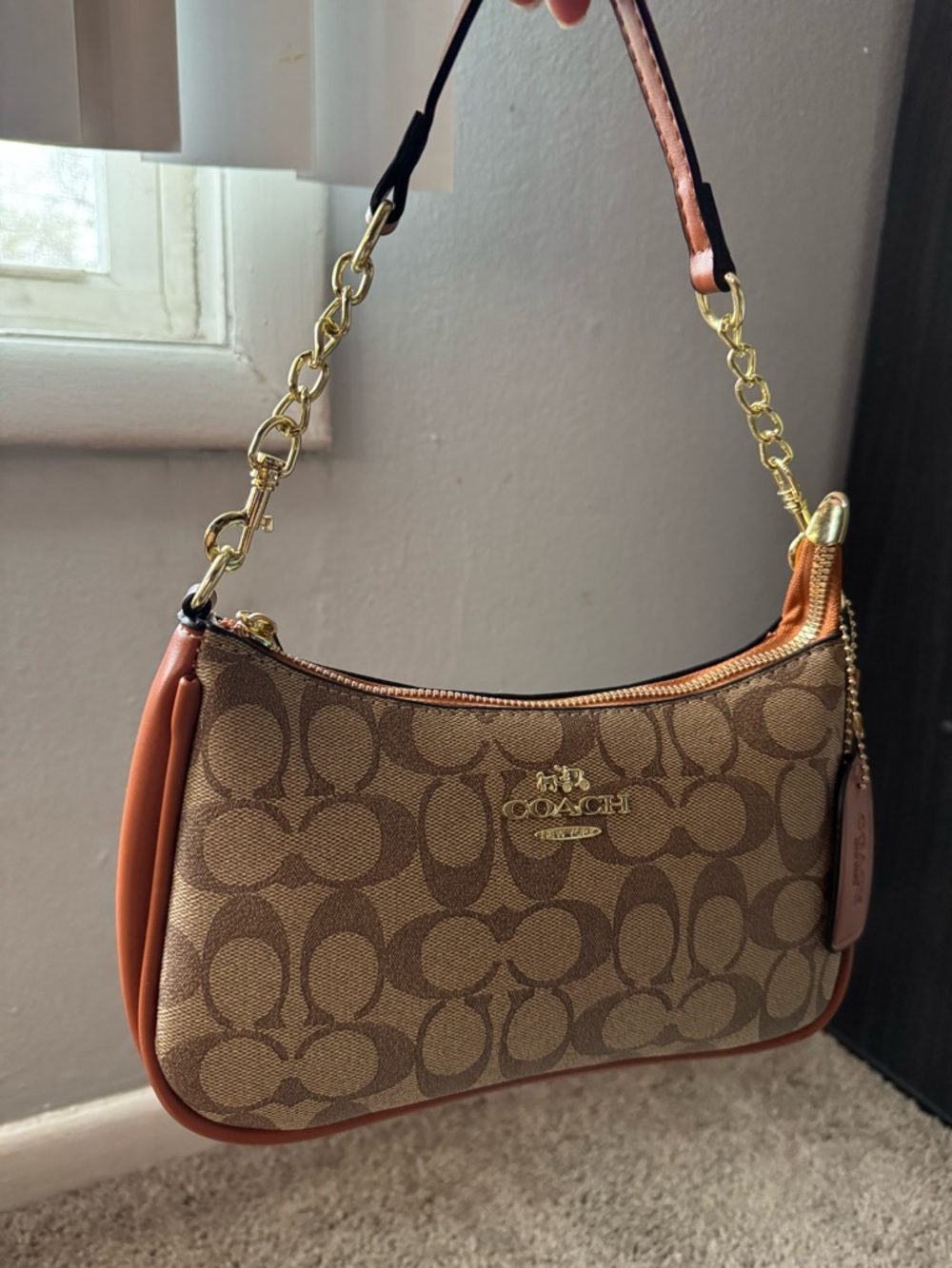 2 Toned Brown shoulder Bag - Picture 2 of 2